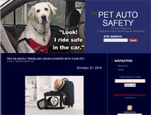 Tablet Screenshot of petautosafetyblog.com